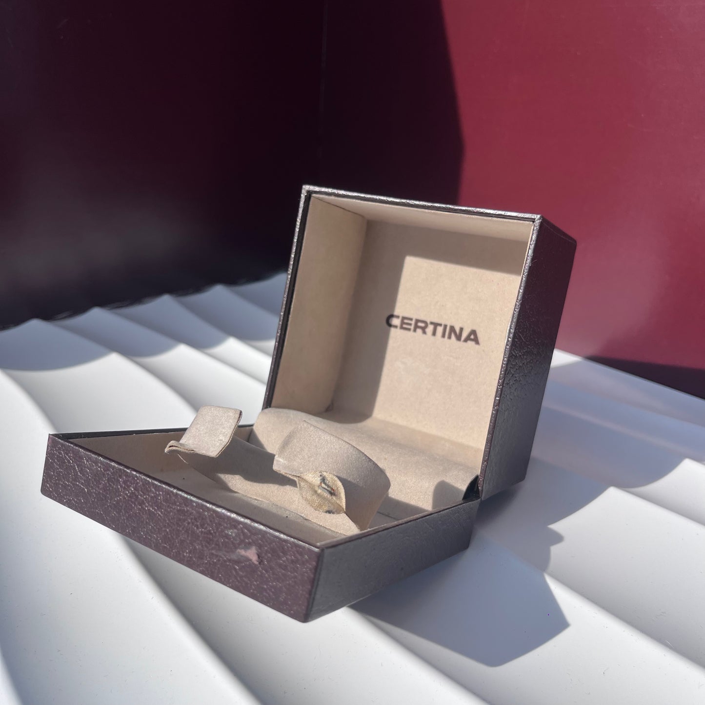 CERTINA ORIGINAL WATCH BOX VINTAGE PRESENTATION STORAGE CASE