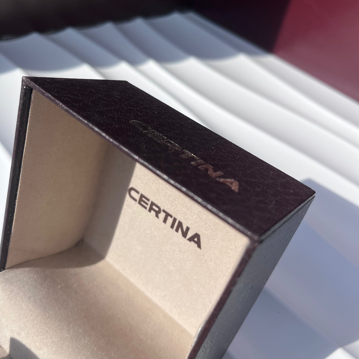 CERTINA ORIGINAL WATCH BOX VINTAGE PRESENTATION STORAGE CASE