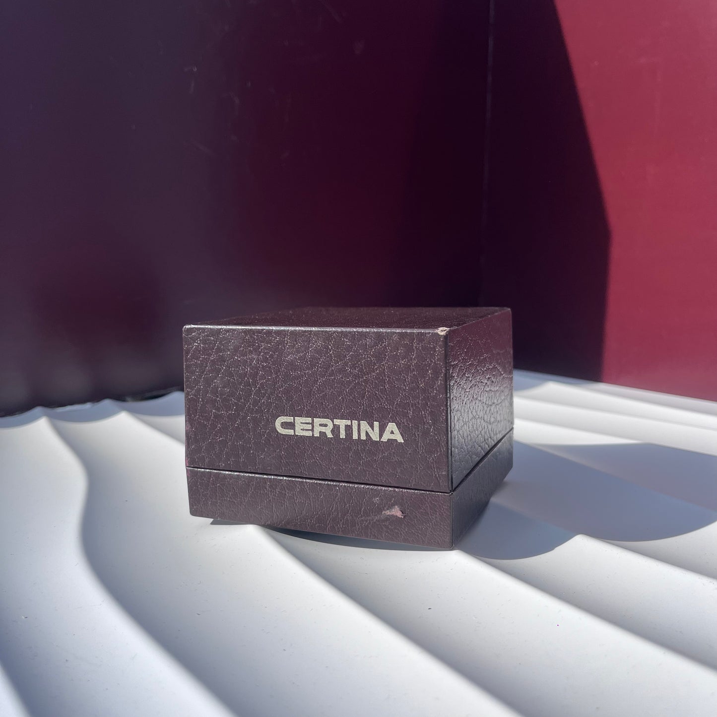 CERTINA ORIGINAL WATCH BOX VINTAGE PRESENTATION STORAGE CASE