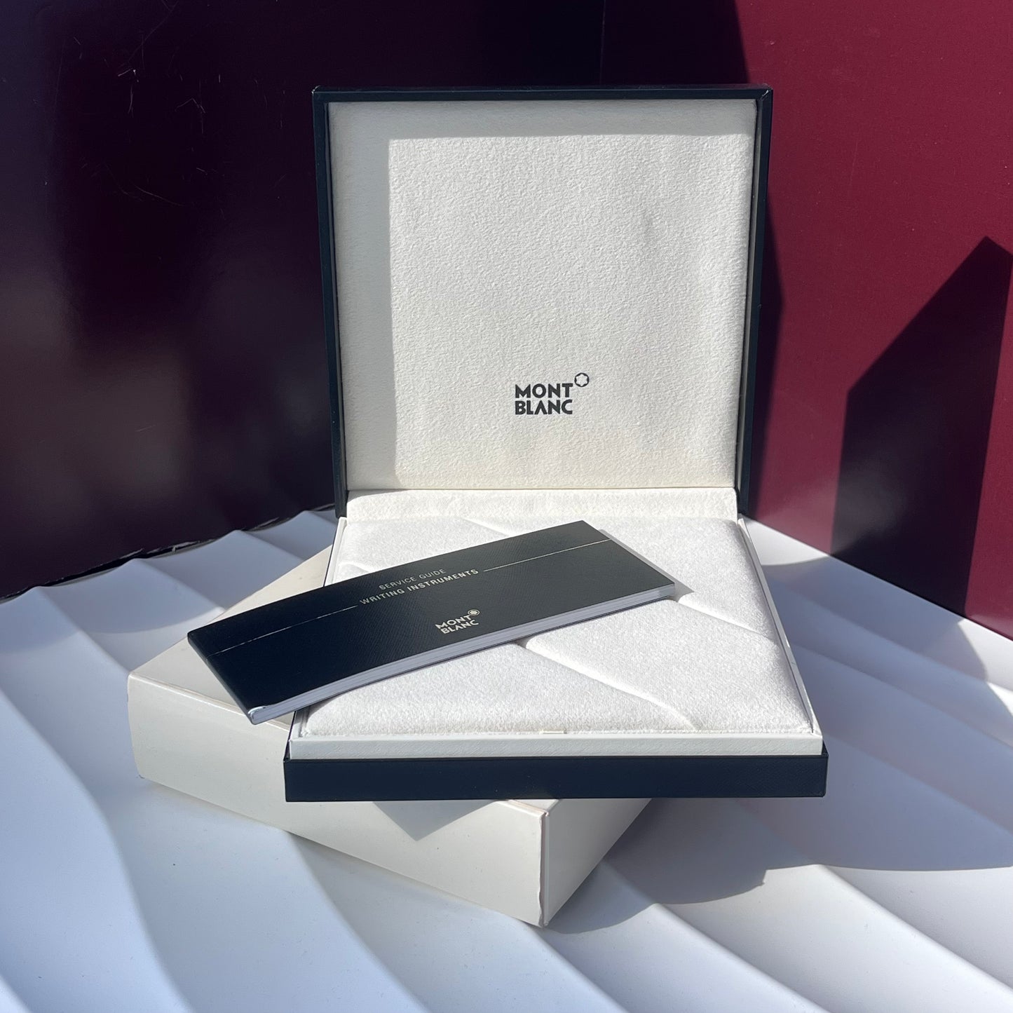 MONTBLANC WRITING INSTRUMENT PRESENTATION BOX WITH SERVICE GUIDE FULL SET