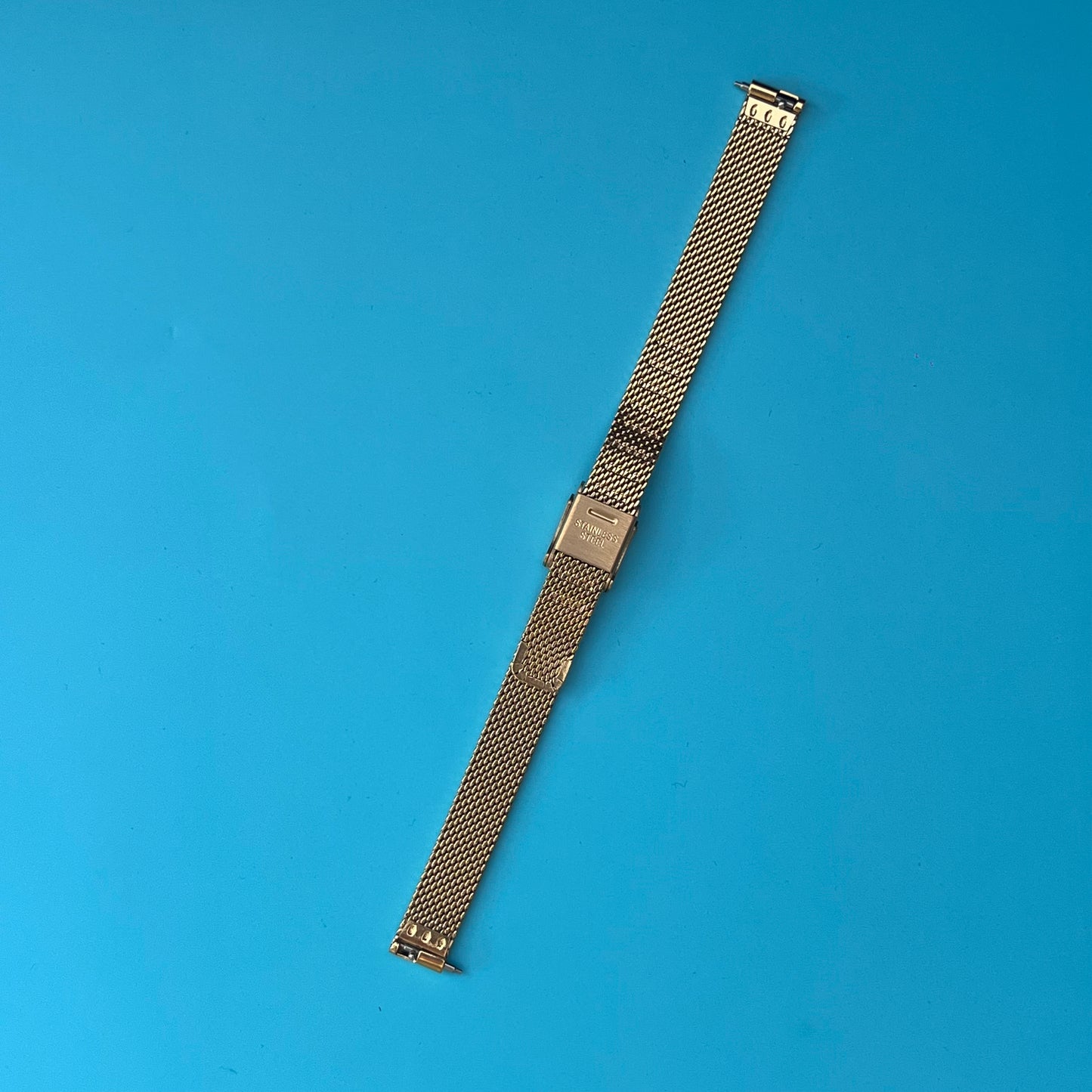 GOLD-TONE STAINLESS STEEL MILANESE MESH WATCH BRACELET