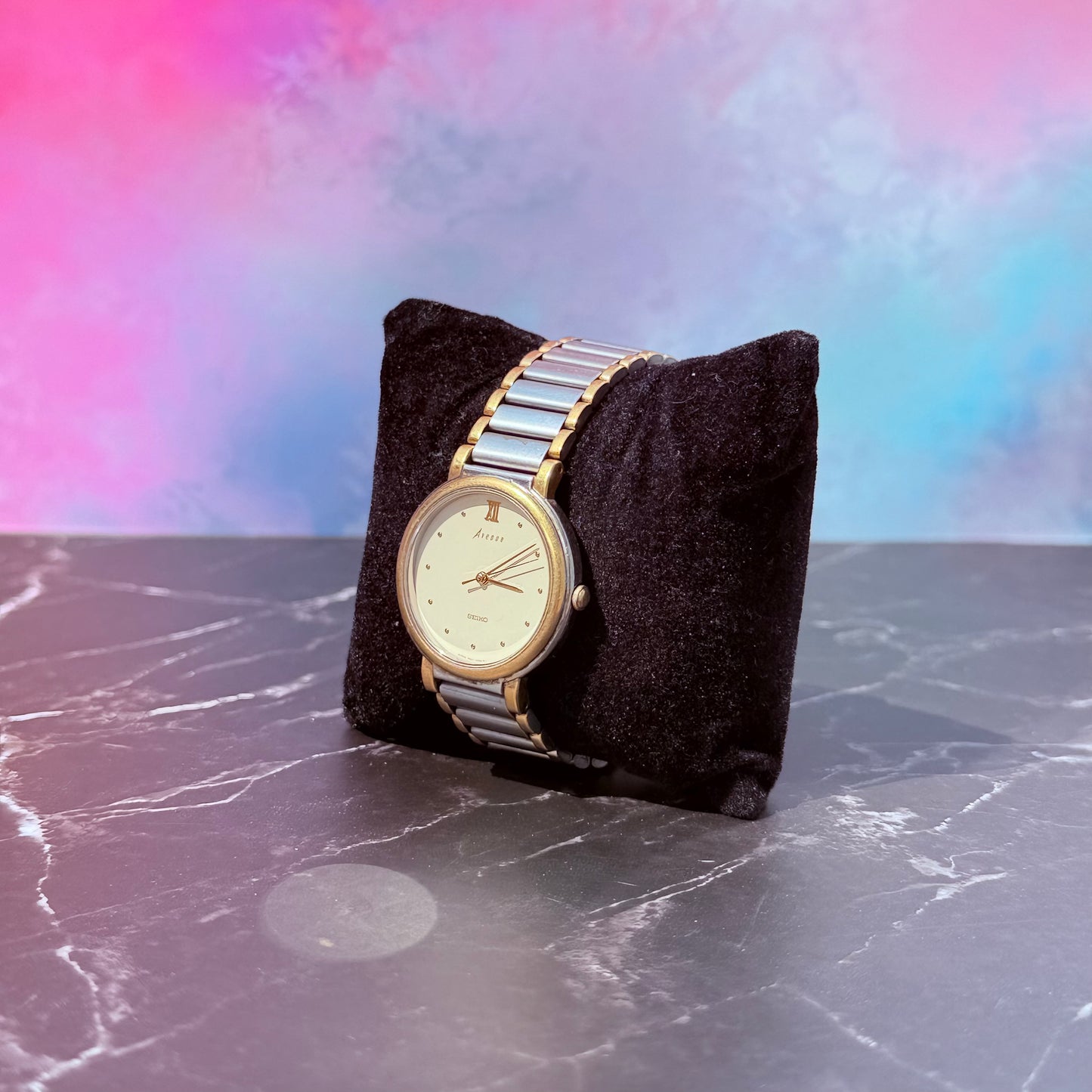 SEIKO AVENUE QUARTZ TWO-TONE JAPAN PRE-LOVED WATCH