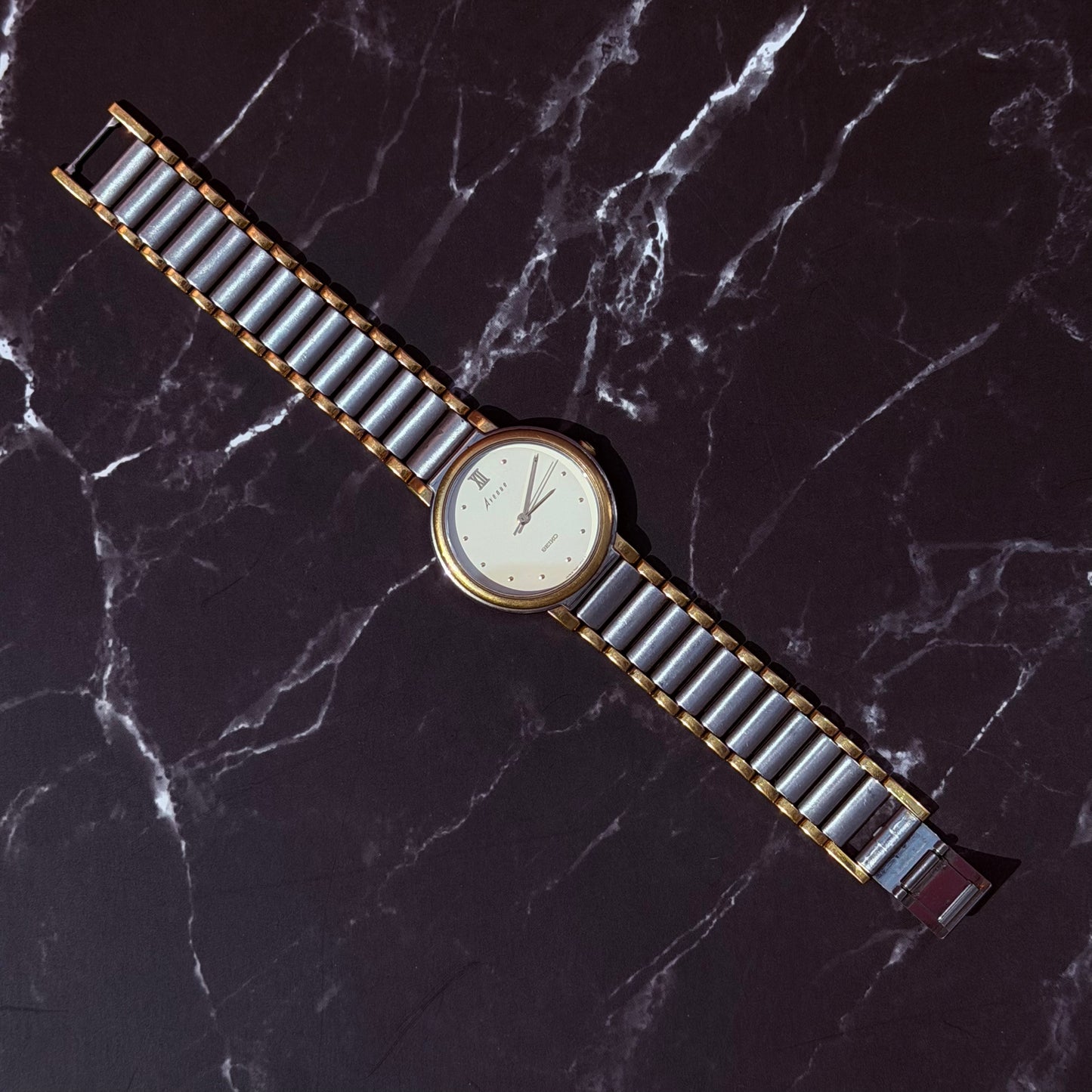 SEIKO AVENUE QUARTZ TWO-TONE JAPAN PRE-LOVED WATCH