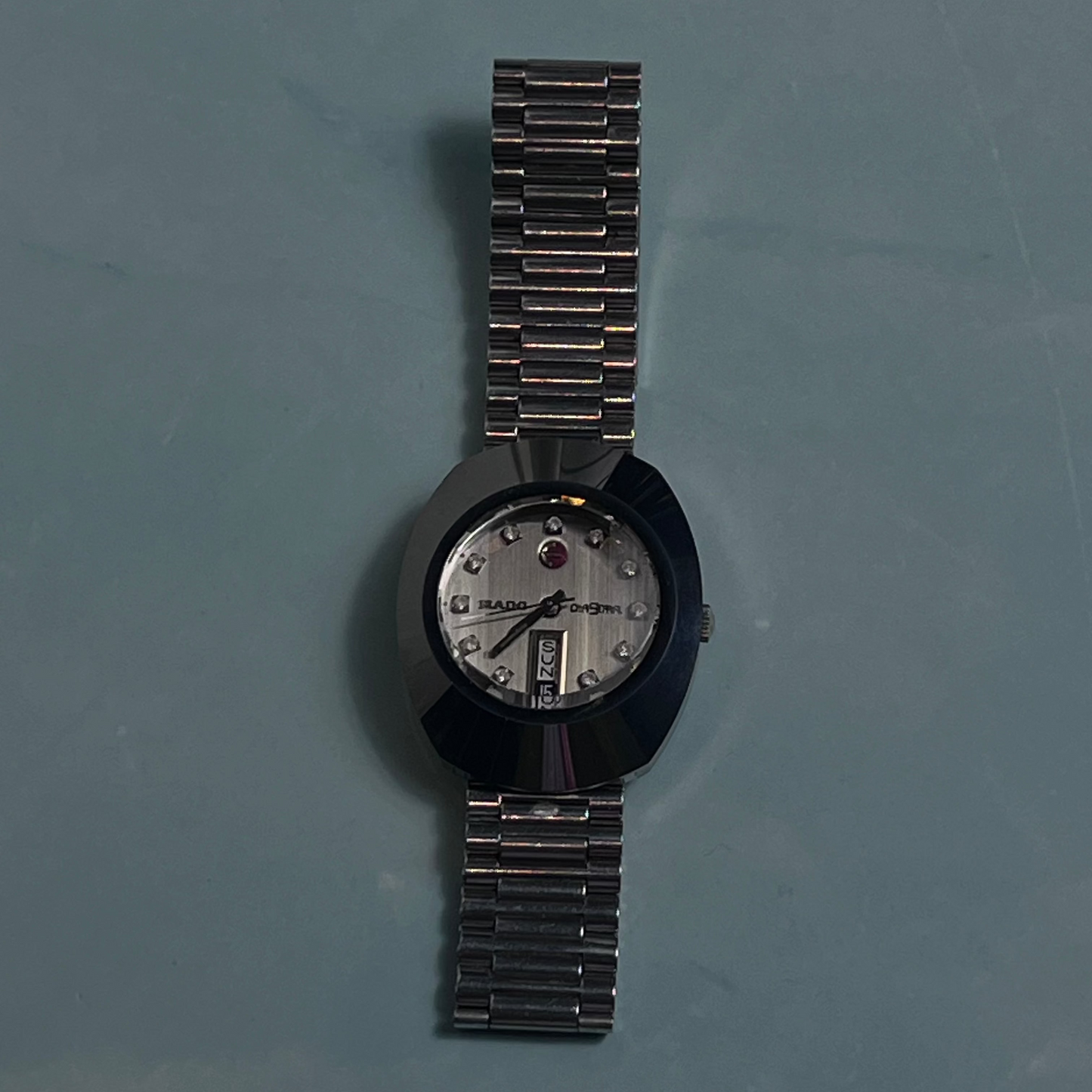 RADO DIASTAR 2000s AUTOMATIC CERAMIC CASE STEEL BRACELET DAY DATE SWISS PRELOVED WATCH