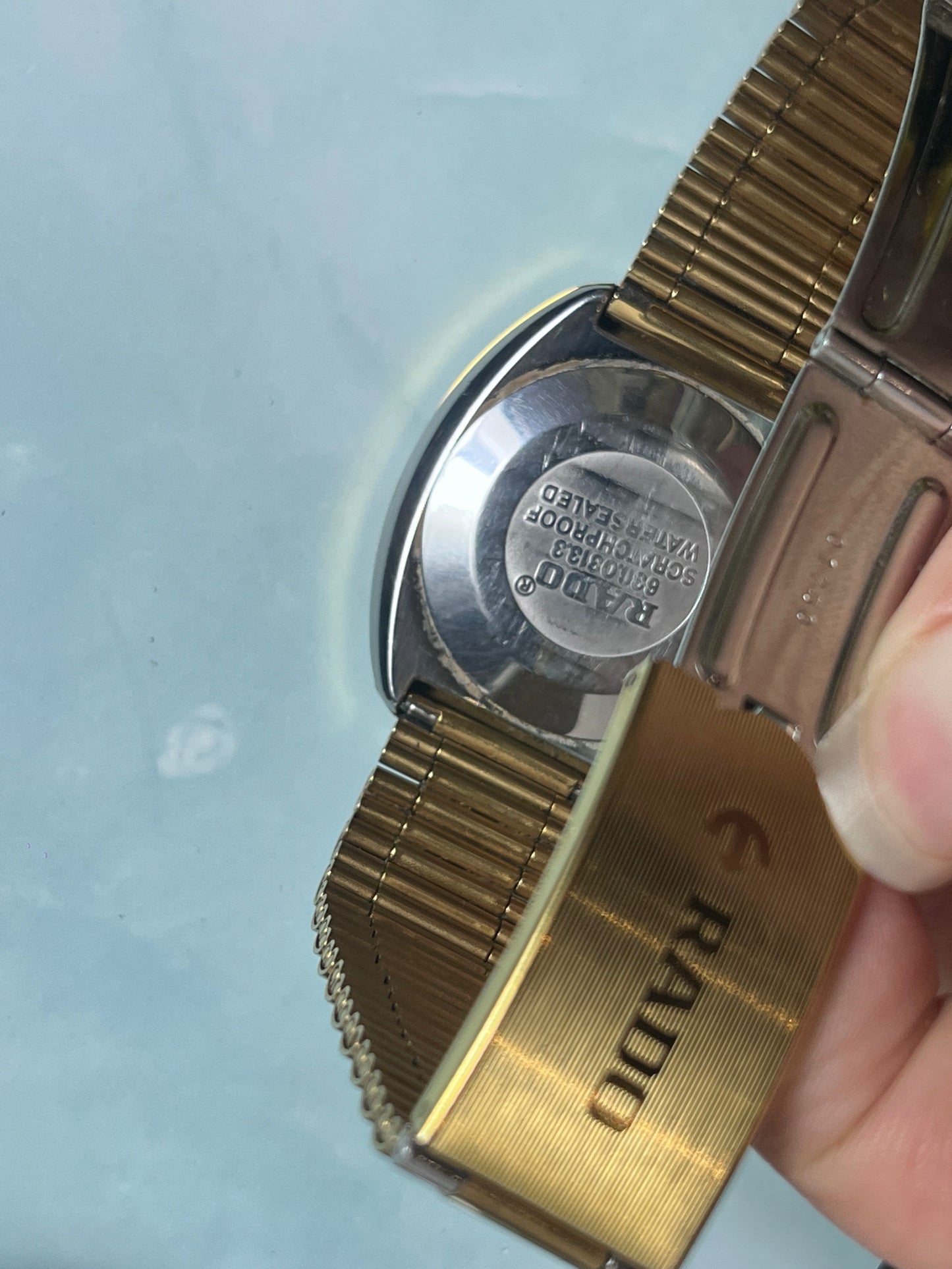 RADO DIASTAR 2000s AUTOMATIC CERAMIC CASE GOLD PLATED DAY DATE SWISS PRELOVED WATCH