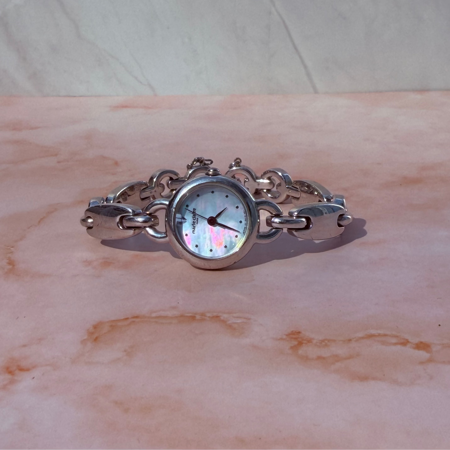 MARIE CLAIRE MOTHER OF PEARL DIAL QUARTZ LADIES WATCH