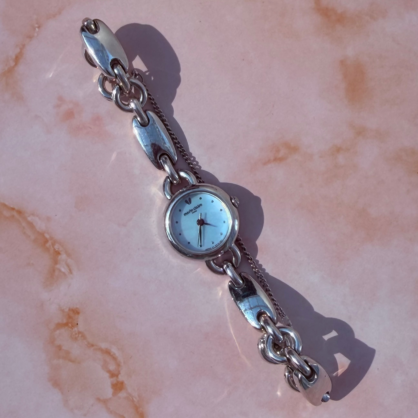 MARIE CLAIRE MOTHER OF PEARL DIAL QUARTZ LADIES WATCH