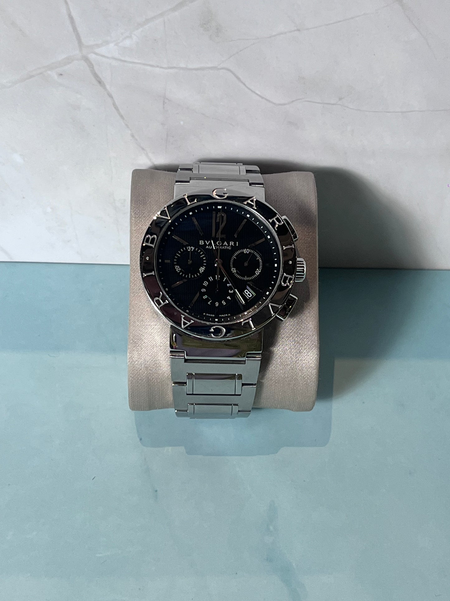 BVLGARI BB42SSCH CHRONOGRAPH AUTOMATIC SWISS PRELOVED FULL-SET WATCH
