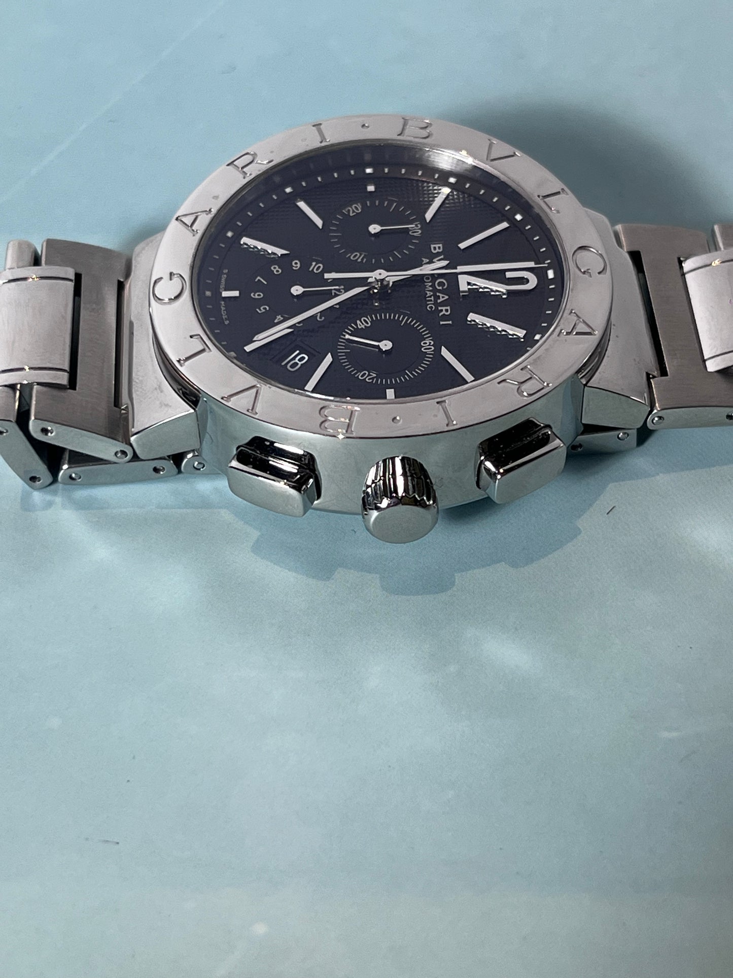 BVLGARI BB42SSCH CHRONOGRAPH AUTOMATIC SWISS PRELOVED FULL-SET WATCH