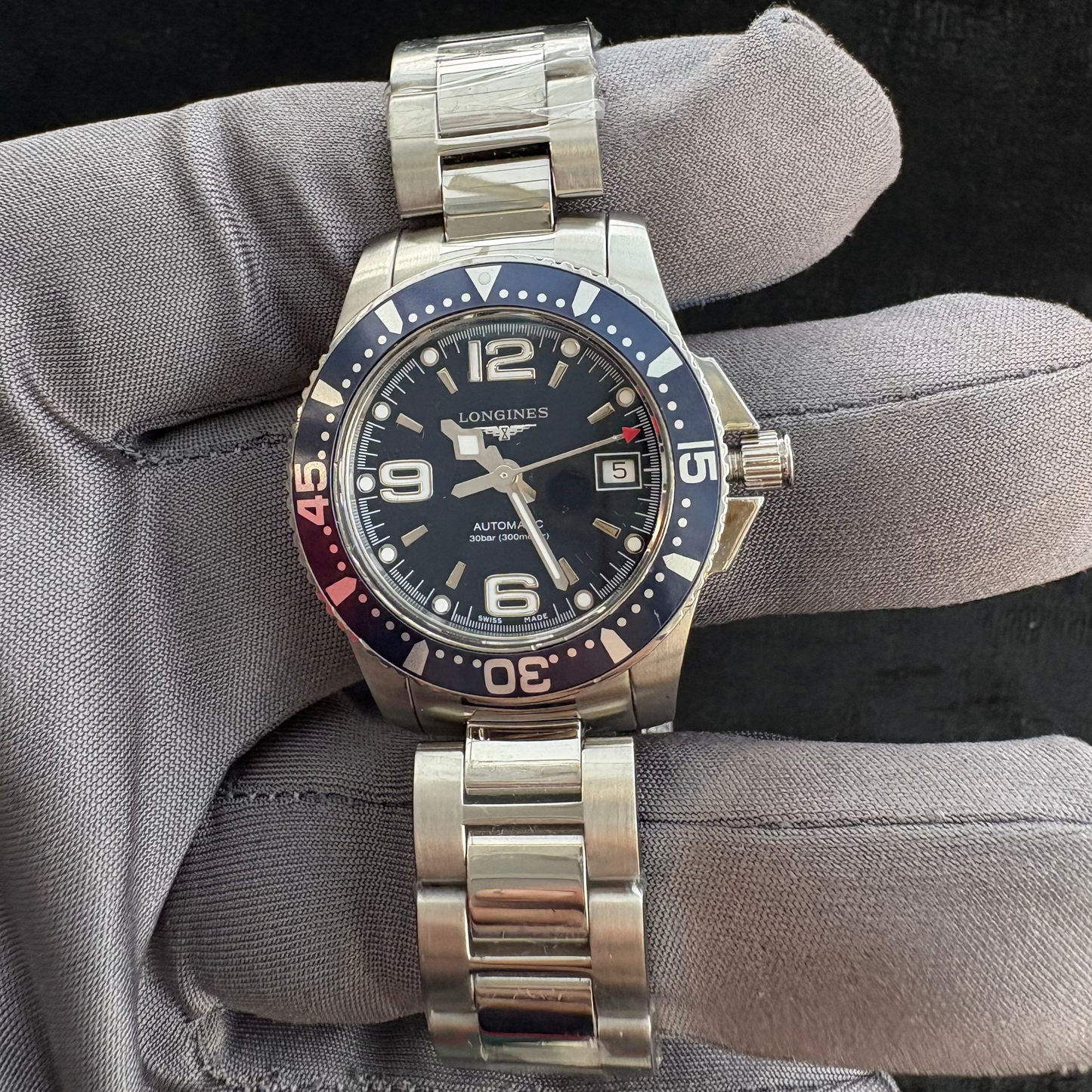 LONGINES HYDROCONQUEST LADY'S AUTOMATIC DIVER WATCH FULL SET SWISS