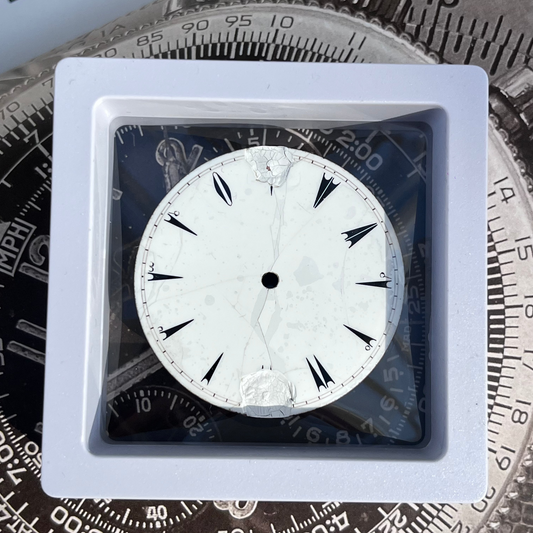 UNSIGNED ANTIQUE ENAMEL POCKET WATCH DIAL SWISS STYLE LATE 19TH CENTURY PRE-LOVED COLLECTOR’S DIAL