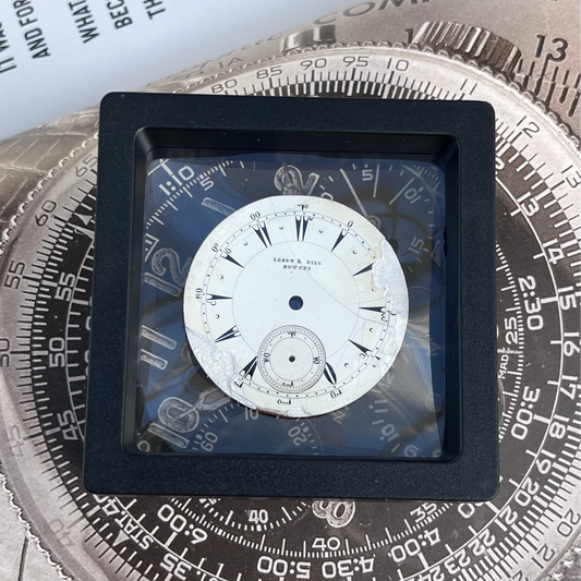 ERBET & FILS BUTTES ANTIQUE ENAMEL POCKET WATCH DIAL SWISS LATE 19TH CENTURY PRE-LOVED COLLECTOR’S DIAL