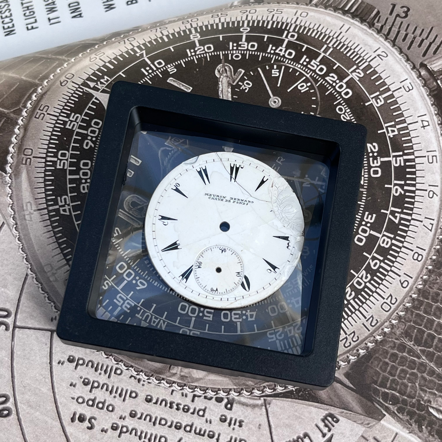 MÉTRAUX BERNARD CHAUX-DE-FONDS ANTIQUE ENAMEL POCKET WATCH DIAL SMALL SECONDS SWISS PRE-LOVED