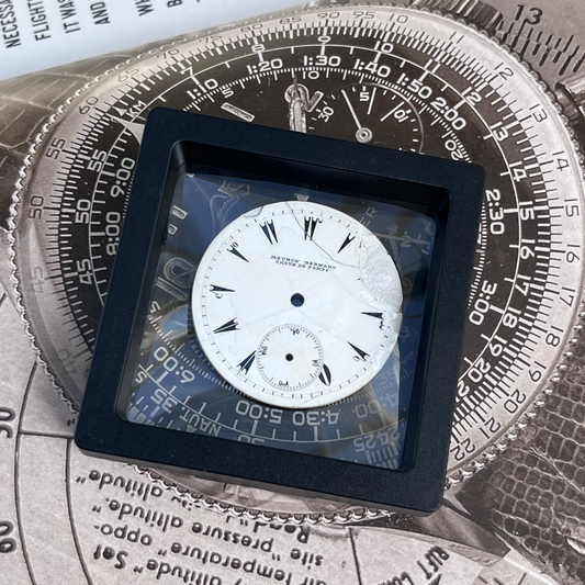 MÉTRAUX BERNARD CHAUX-DE-FONDS ANTIQUE ENAMEL POCKET WATCH DIAL SMALL SECONDS SWISS PRE-LOVED