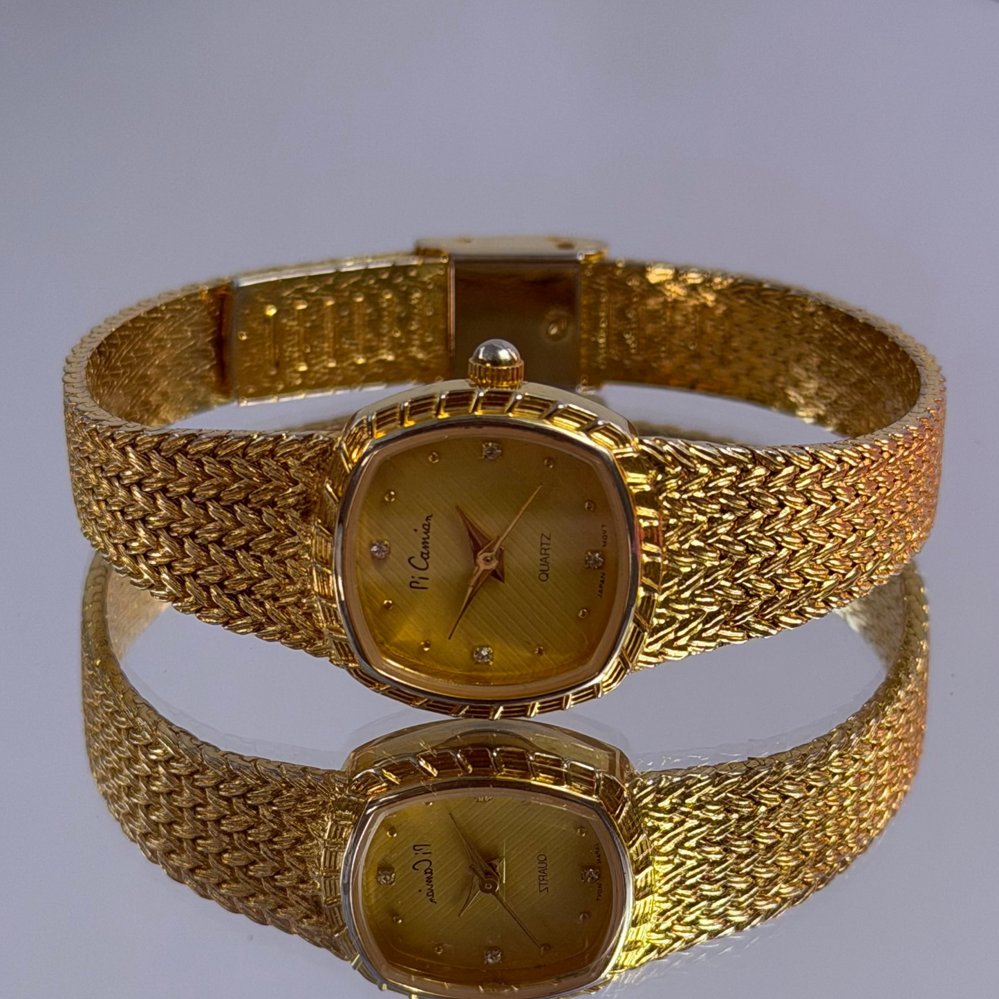 PI CAMIAN JAPAN QUARTZ GOLD-TONE PRE-LOVED WATCH