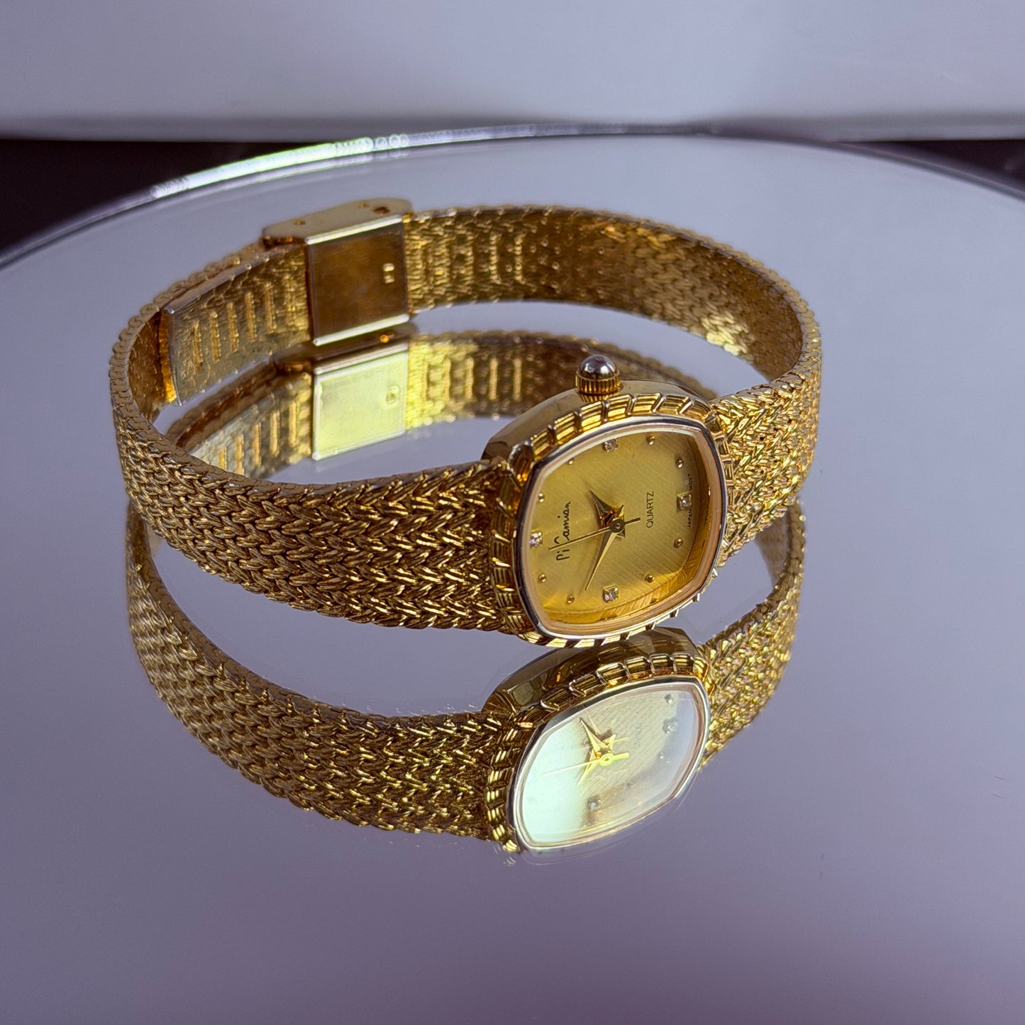 PI CAMIAN JAPAN QUARTZ GOLD-TONE PRE-LOVED WATCH