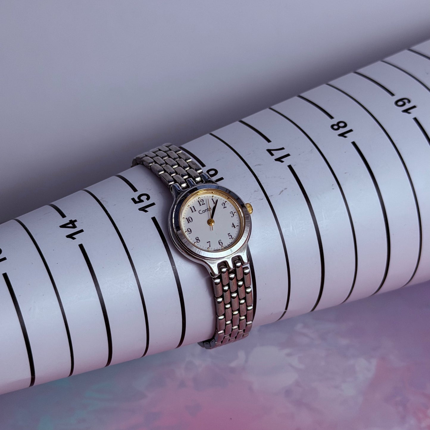 CONTE JAPAN QUARTZ TWO-TONE STAINLESS STEEL PRE-LOVED WATCH