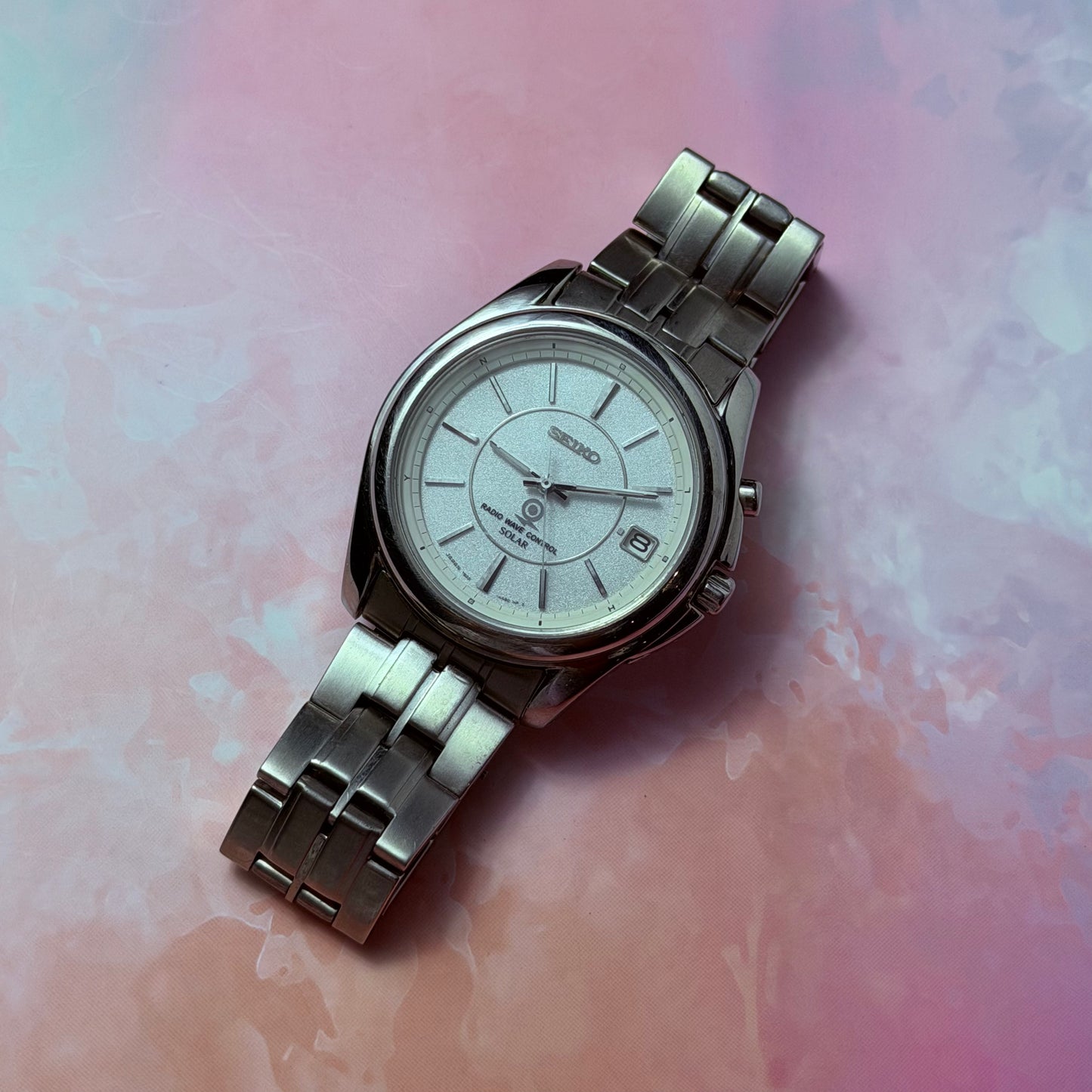 SEIKO RADIO WAVE CONTROL SOLAR QUARTZ JAPAN PRE-LOVED WATCH