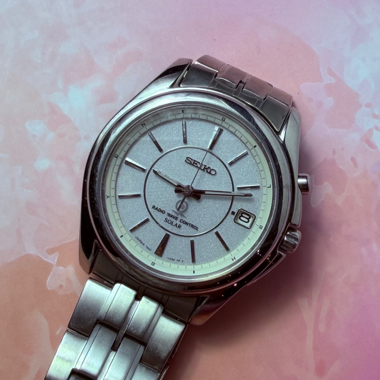 SEIKO RADIO WAVE CONTROL SOLAR QUARTZ JAPAN PRE-LOVED WATCH