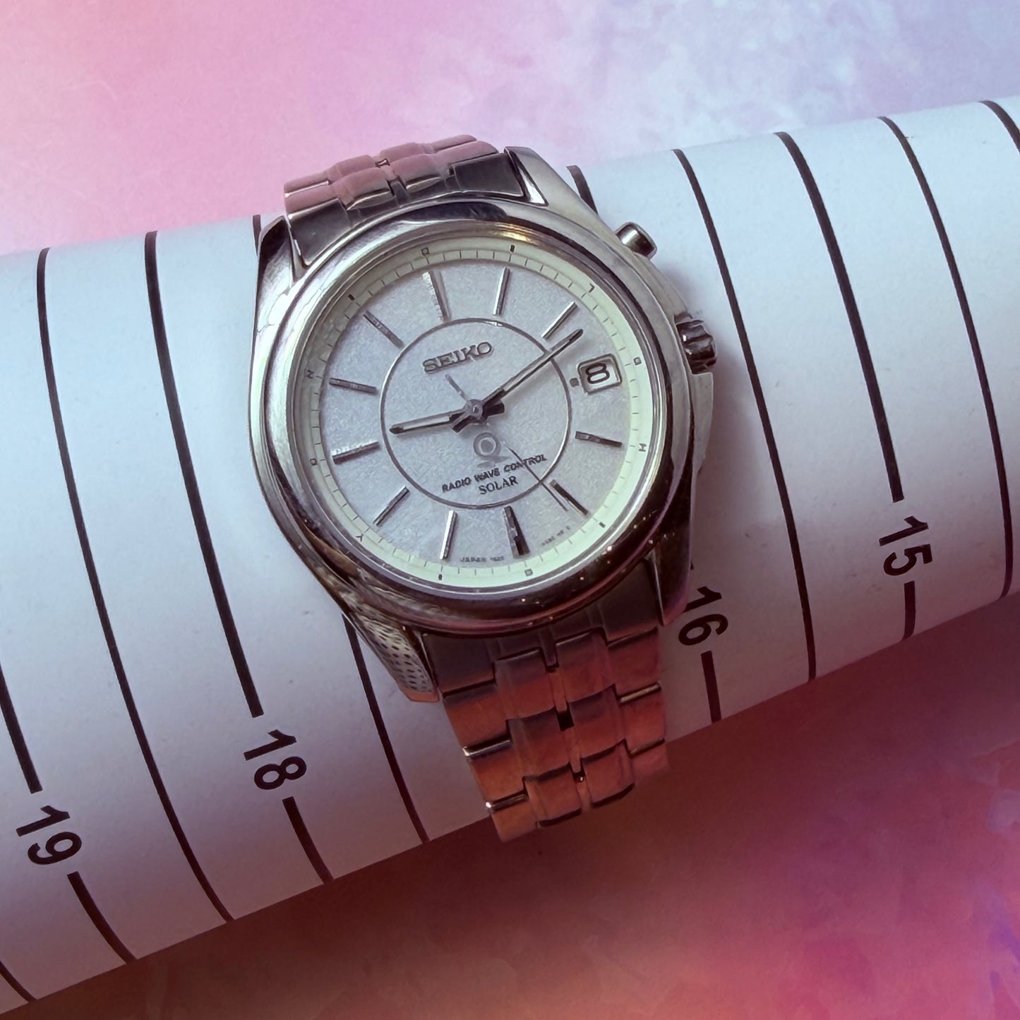 SEIKO RADIO WAVE CONTROL SOLAR QUARTZ JAPAN PRE-LOVED WATCH