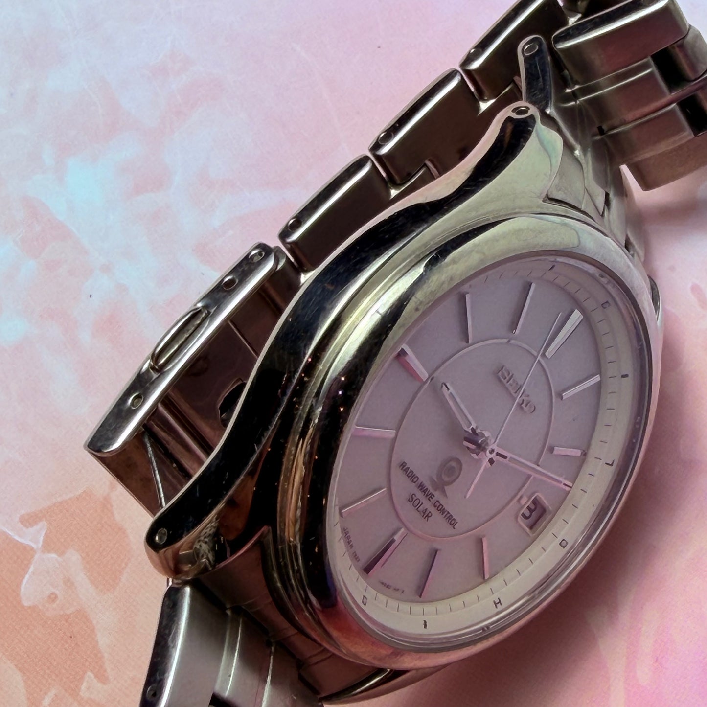 SEIKO RADIO WAVE CONTROL SOLAR QUARTZ JAPAN PRE-LOVED WATCH