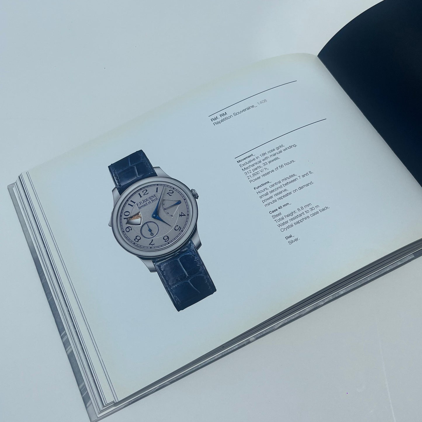 F.P. JOURNE OFFICIAL HARDCOVER WATCH COLLECTION CATALOG COFFEE TABLE BOOK