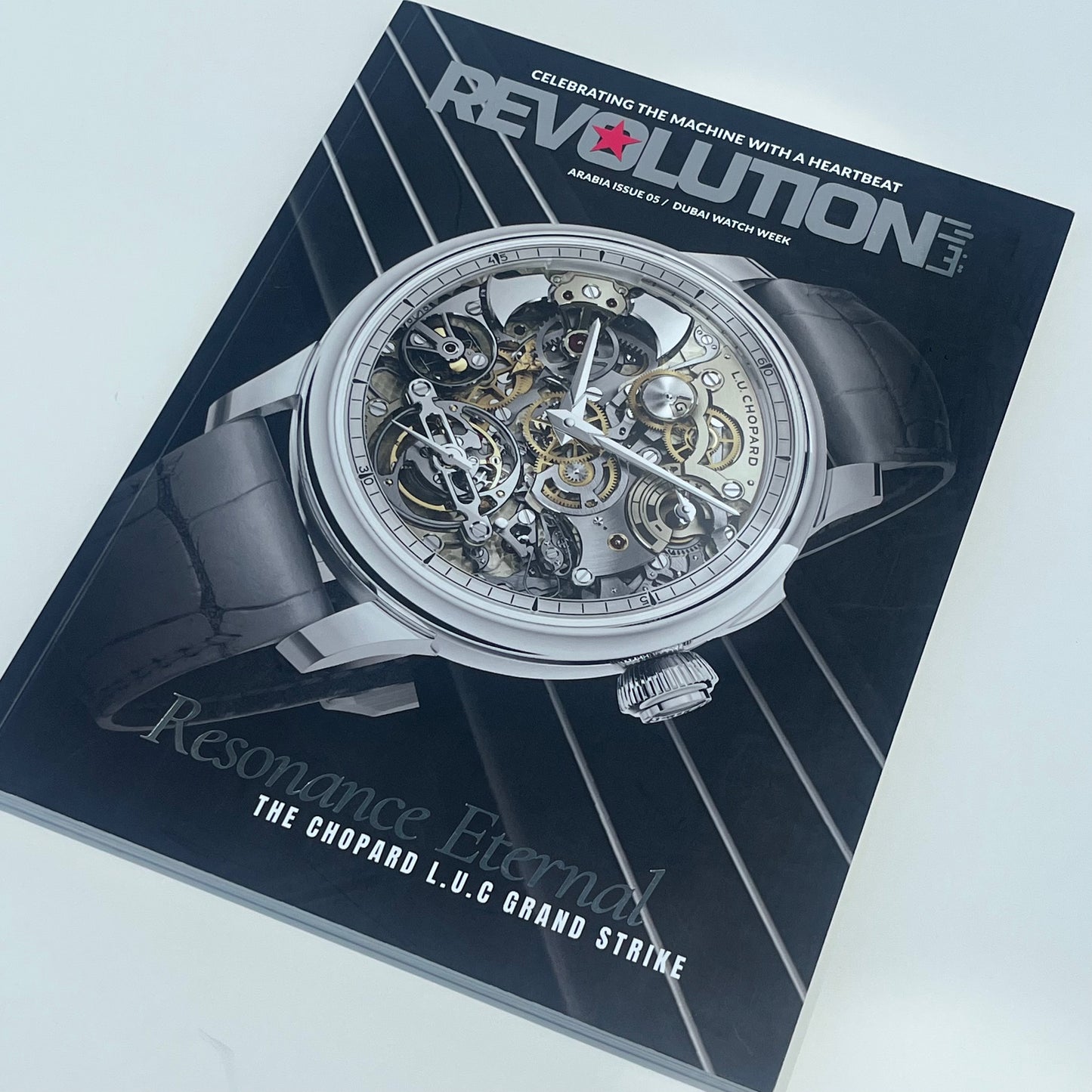 REVOLUTION MAGAZINE ARABIA ISSUE 05 "RESONANCE ETERNAL" DUBAI WATCH WEEK LUXURY WATCH HARDCOVER MAGAZINE