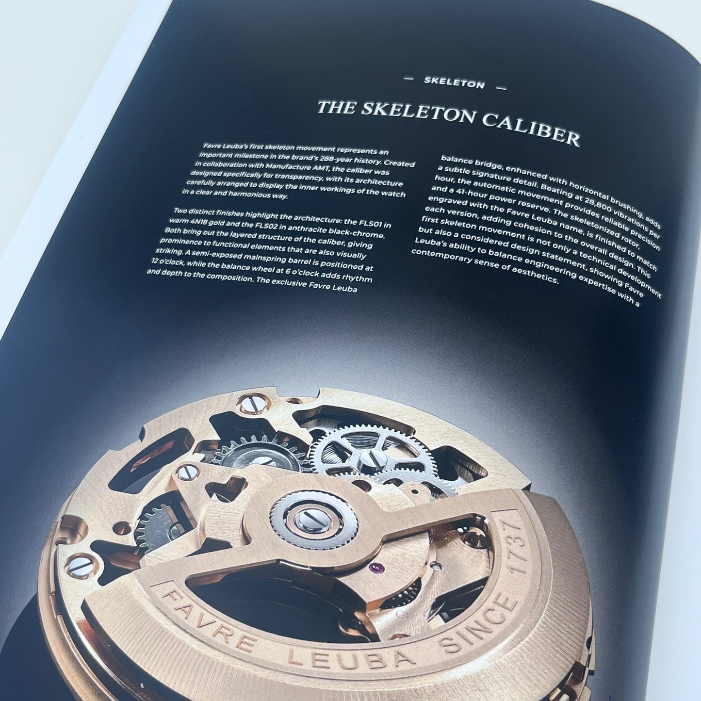 FAVRE LEUBA 1737 2025 COLLECTION IS AN OFFICIAL HARDCOVER CATALOG