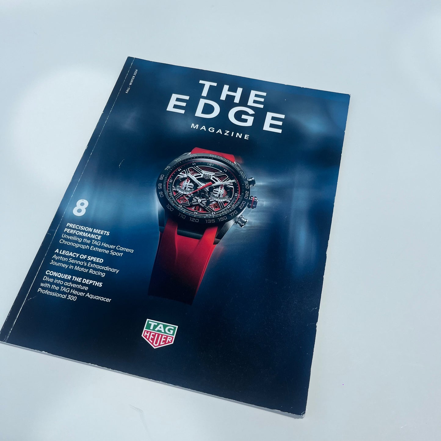 TAG HEUER "THE EDGE" MAGAZINE ISSUE 8 OFFICIAL LUXURY WATCH MAGAZINE