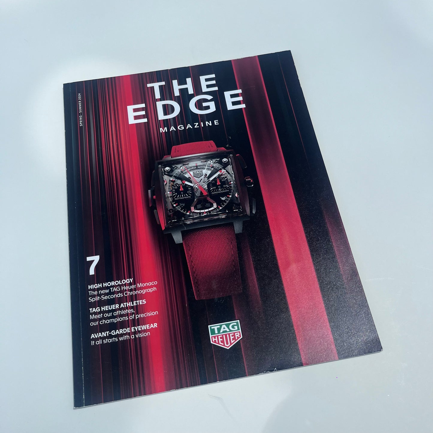 TAG HEUER "THE EDGE" MAGAZINE ISSUE 7 OFFICIAL LUXURY WATCH MAGAZINE
