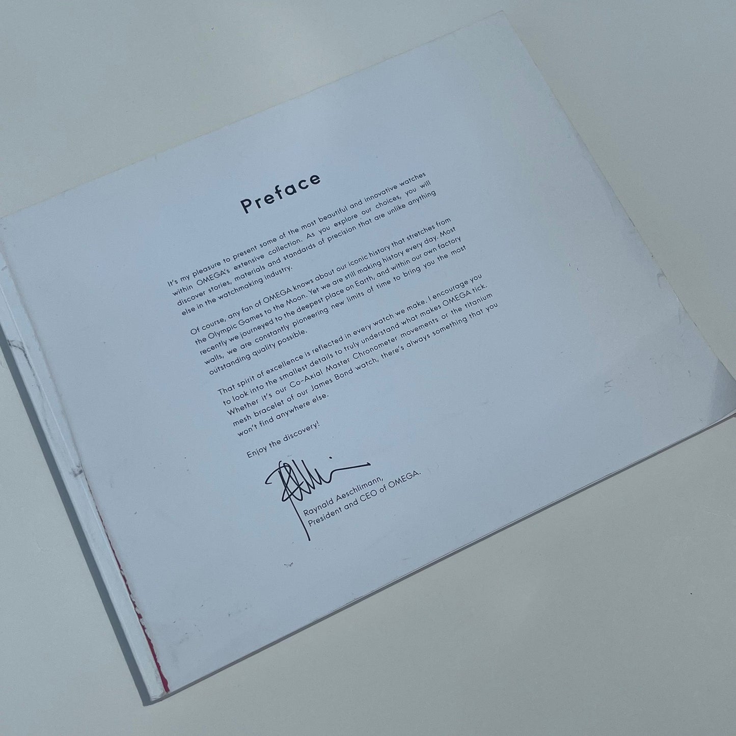 OMEGA OFFICIAL WATCH COLLECTION COFFEE TABLE BOOK