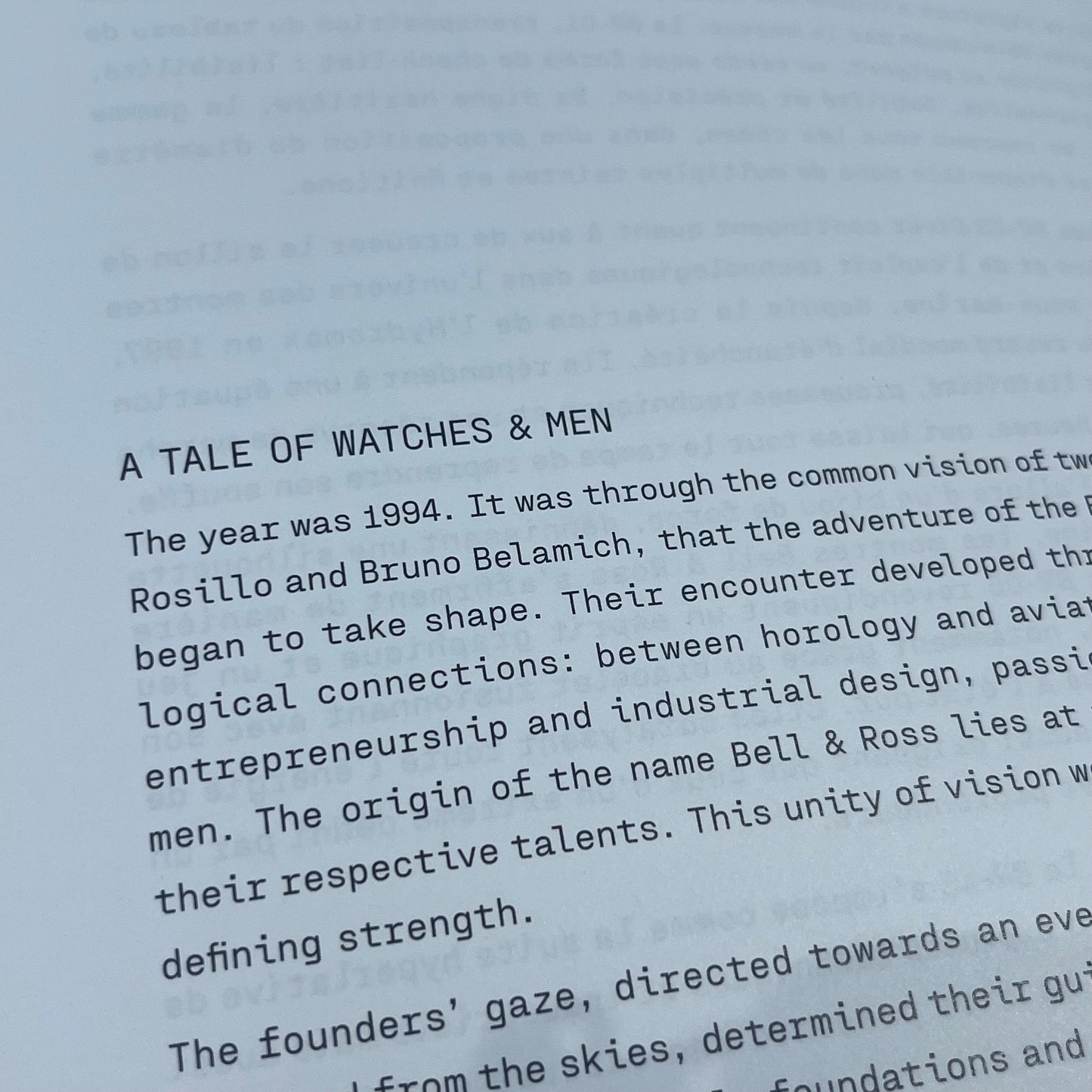 BELL & ROSS OFFICIAL WATCH CATALOG