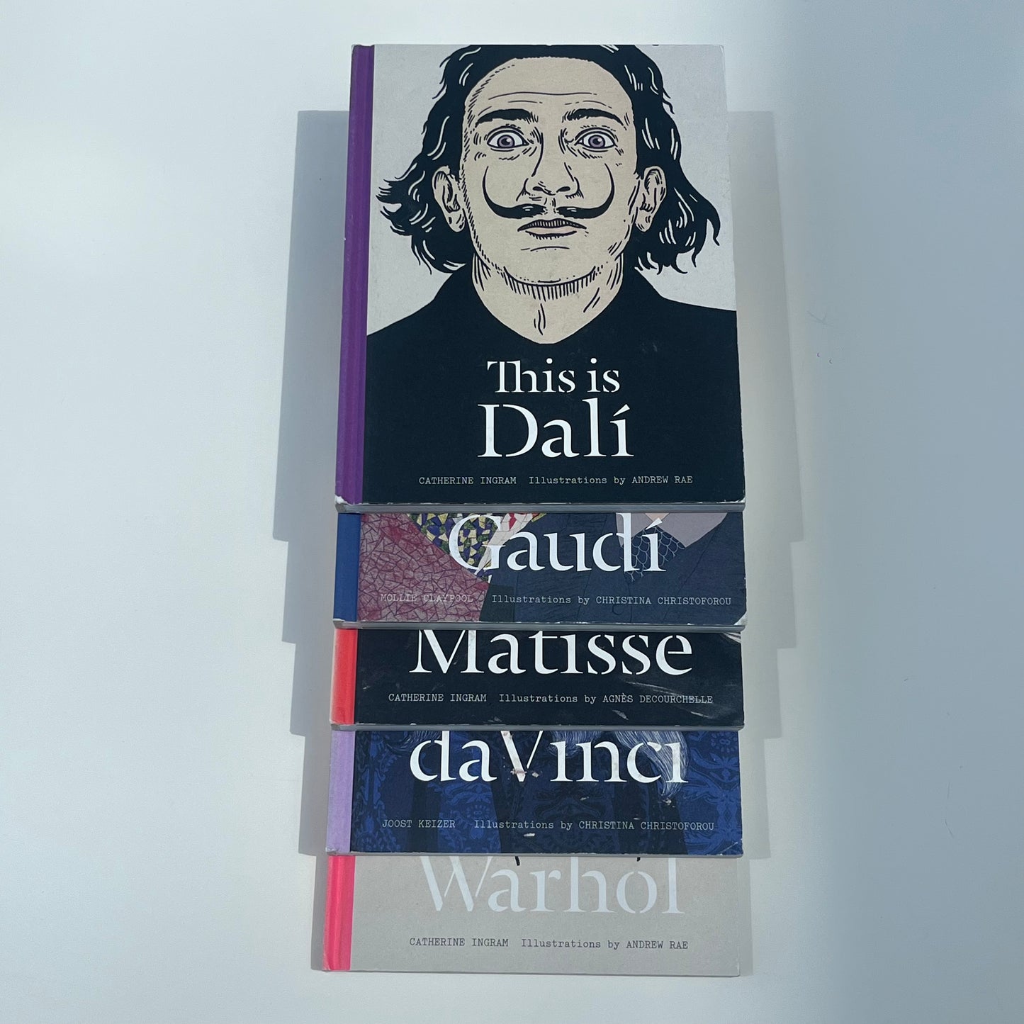 ARTIST BIOGRAPHY BOOK COLLECTION – DALÍ, GAUDÍ, MATISSE, LEONARDO DA VINCI & WARHOL