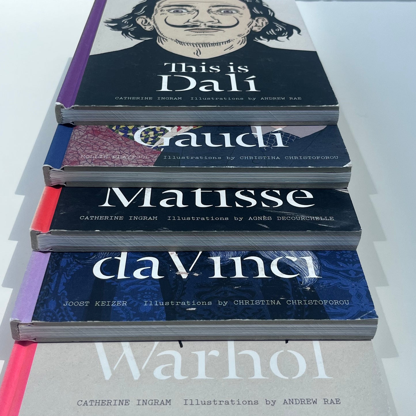 ARTIST BIOGRAPHY BOOK COLLECTION – DALÍ, GAUDÍ, MATISSE, LEONARDO DA VINCI & WARHOL