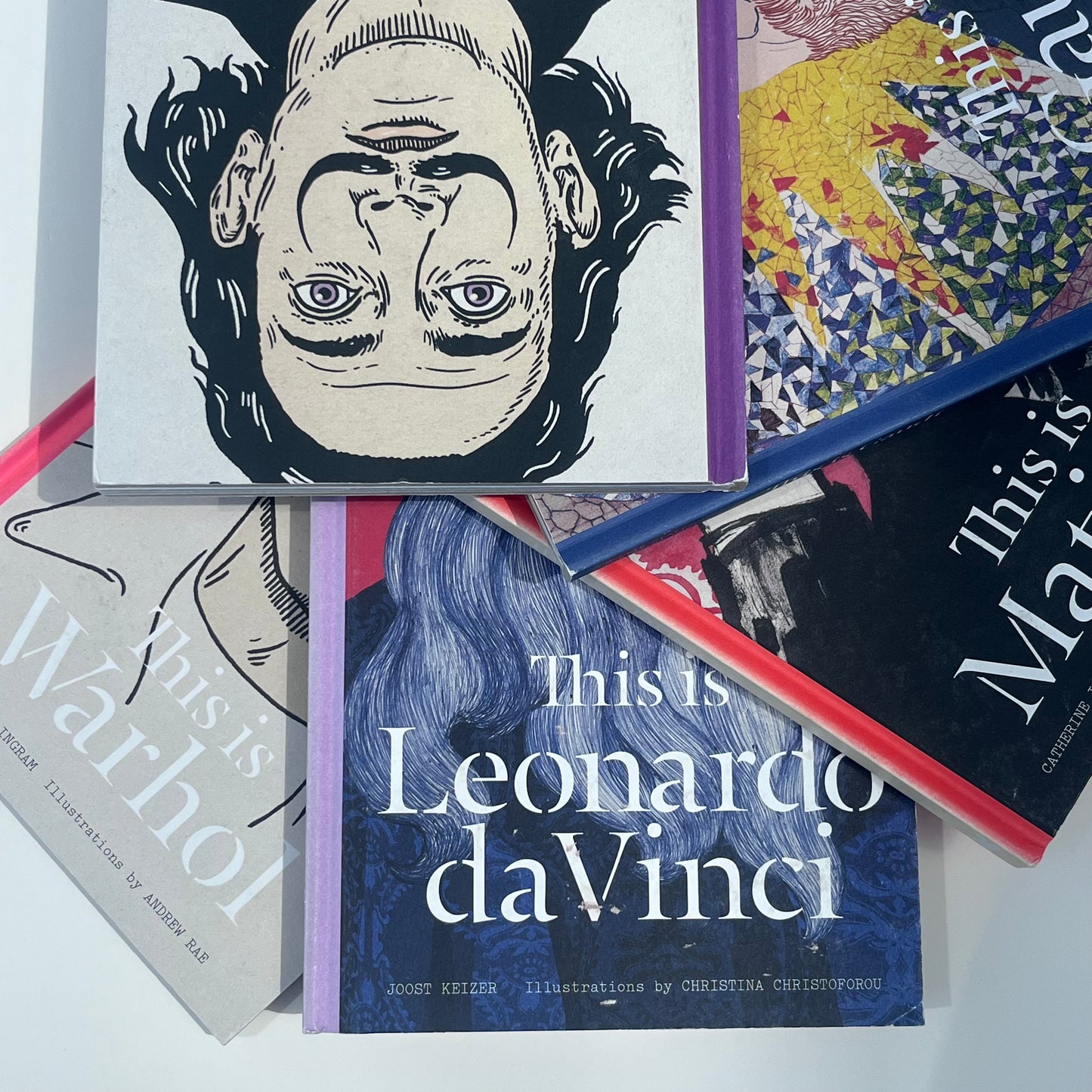 ARTIST BIOGRAPHY BOOK COLLECTION – DALÍ, GAUDÍ, MATISSE, LEONARDO DA VINCI & WARHOL