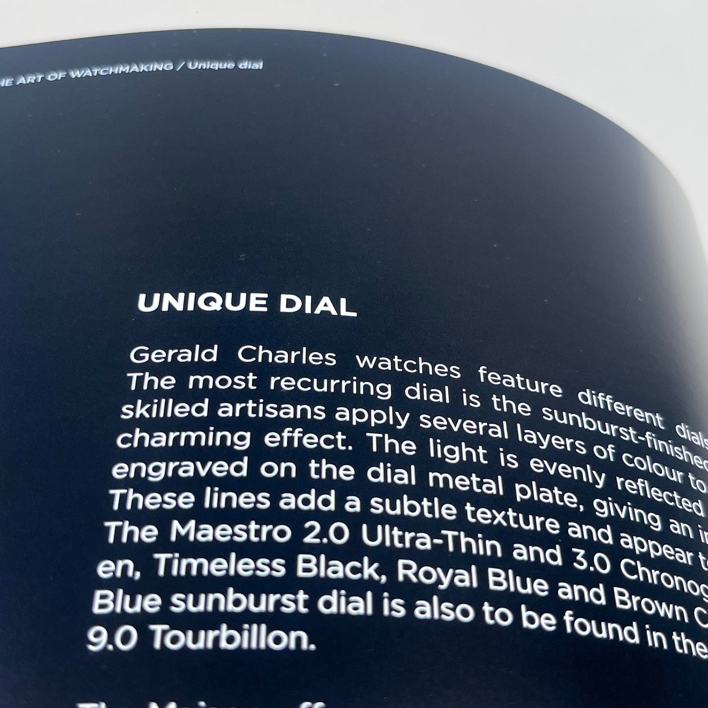 GERALD CHARLES OFFICIAL COLLECTION BOOK | MAESTRO, MASTERLINK, TOURBILLON & WATCHMAKING CATALOGUE