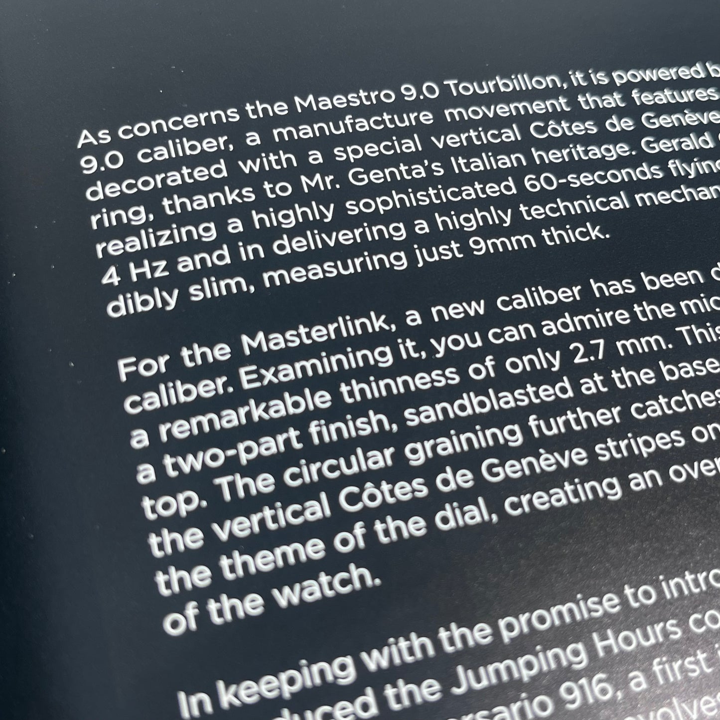 GERALD CHARLES OFFICIAL COLLECTION BOOK | MAESTRO, MASTERLINK, TOURBILLON & WATCHMAKING CATALOGUE