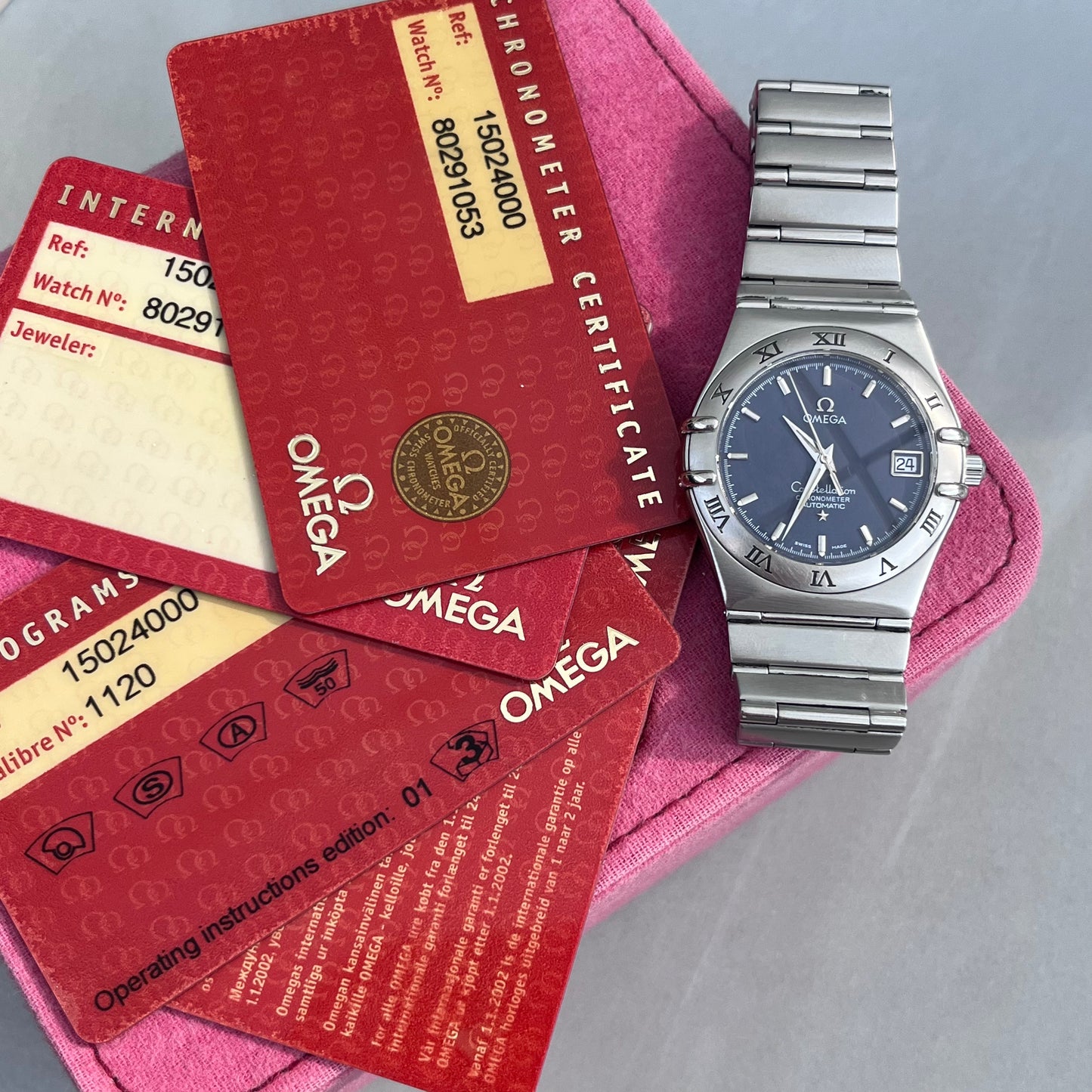 OMEGA CONSTELLATION CHRONOMETER AUTOMATIC SWISS PRE-LOVED WATCH WITH DOCUMENTS