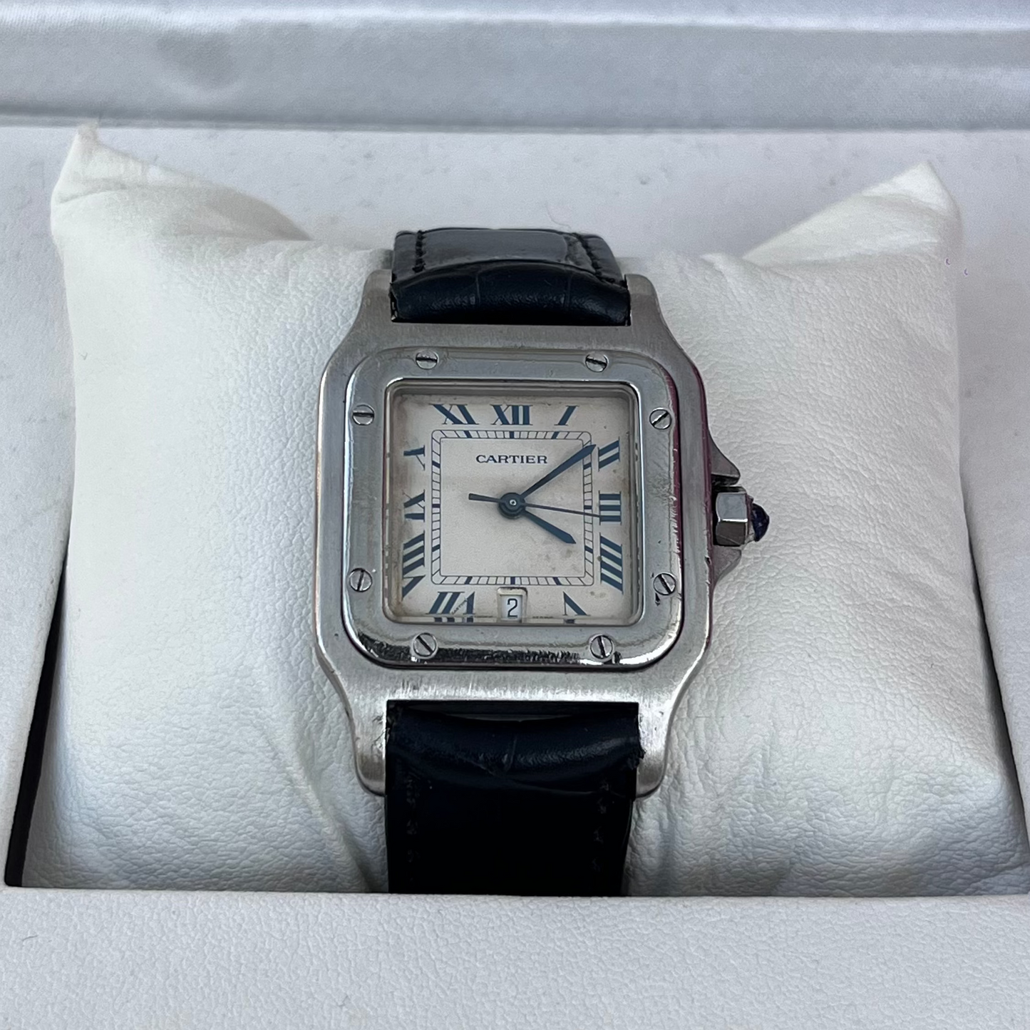 CARTIER SANTOS GALBÉE STAINLESS STEEL SILVER DIAL QUARTZ SWISS PRE-LOVED WATCH