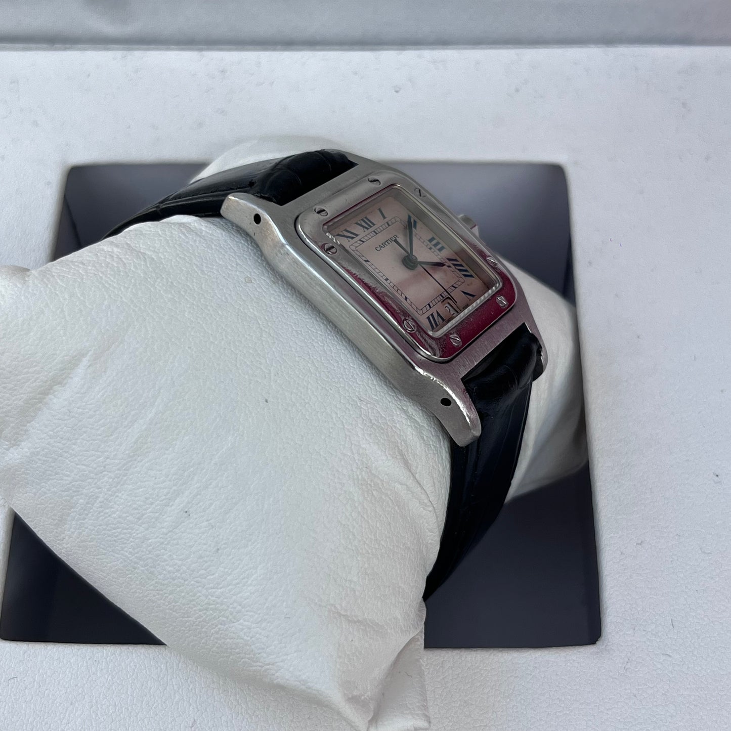 CARTIER SANTOS GALBÉE STAINLESS STEEL SILVER DIAL QUARTZ SWISS PRE-LOVED WATCH