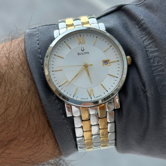 BULOVA DRESS WATCH QUARTZ SWISS