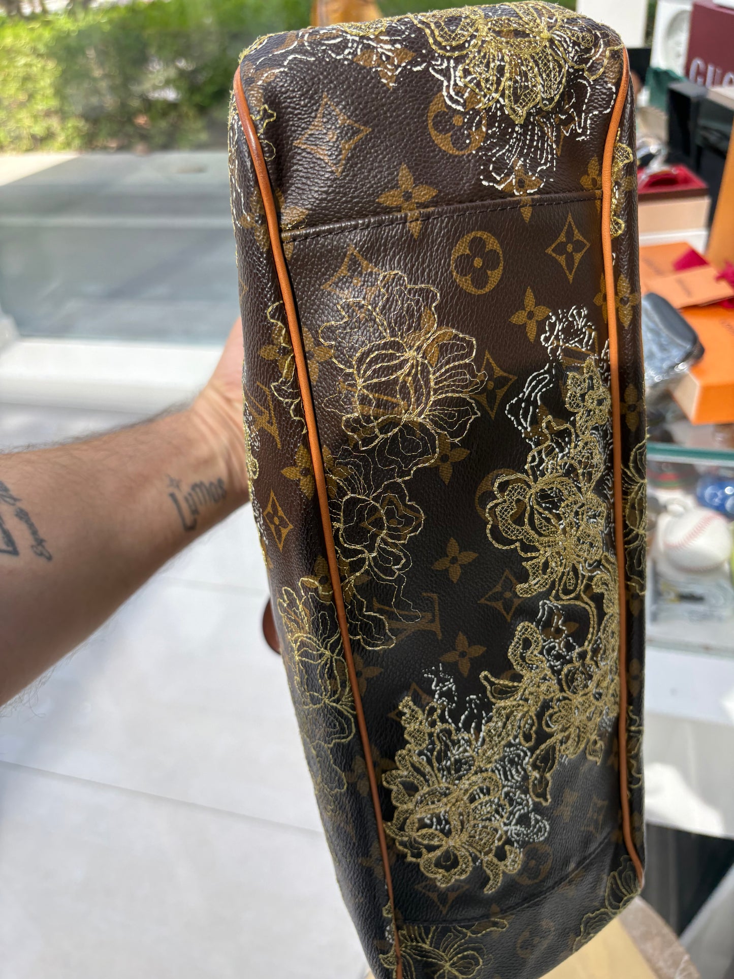 Louis Vuitton Monogram Canvas Limited Edition Dentelle Batignolles Horizontal Preloved Bag
