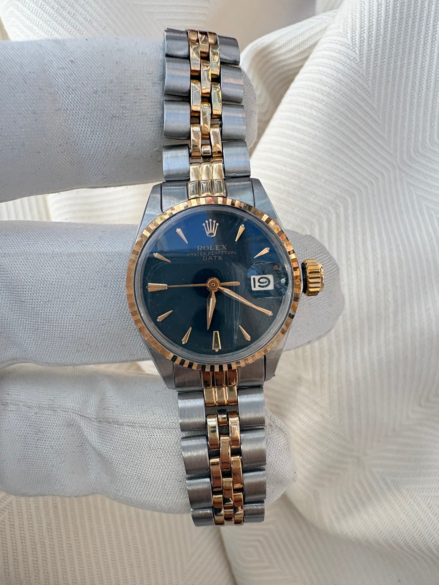 ROLEX DATEJUST LADIES GOLD&STEEL AUTOMATIC SWISS PRELOVED WATCH