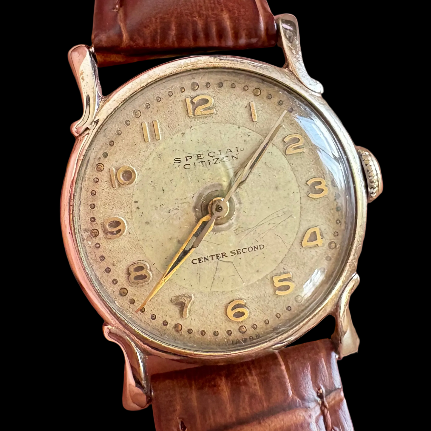 CITIZEN SPECIAL ARTDECO 1940s MANUAL WINDING VINTAGE JAPAN PRE-OWNED