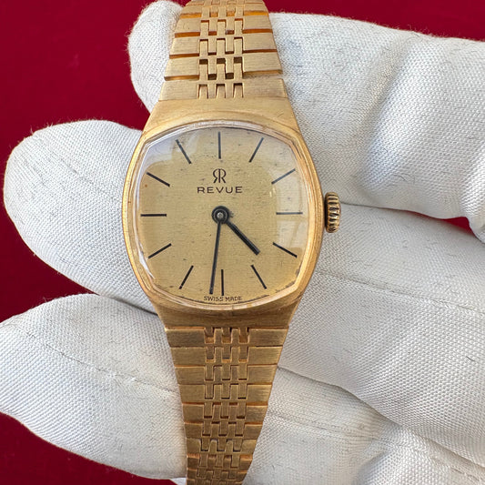 REVUE SWISS LADIES DRESS VINTAGE MANUAL WINDING 1960s PREOWNED WATCH