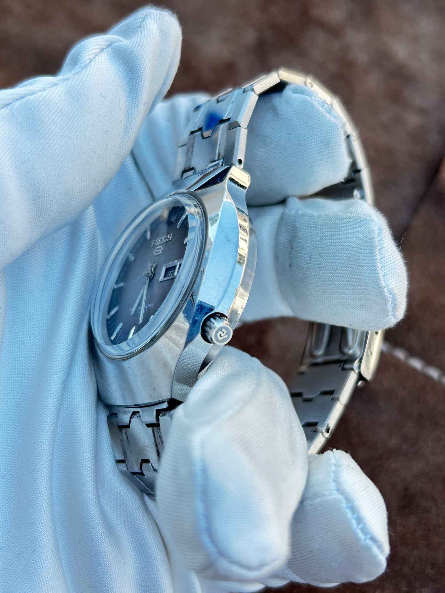 RICOH VINTAGE 1970s RARE GENTS WATCH QUARTZ JAPAN