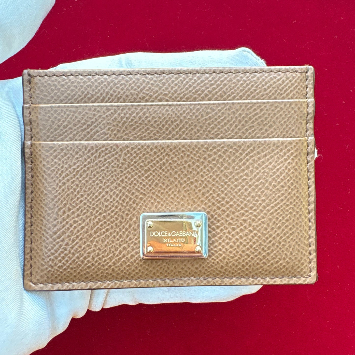 DOLCE & GABBANA LEATHER CARD HOLDER PREOWNED