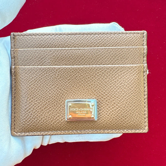 DOLCE & GABBANA LEATHER CARD HOLDER PREOWNED