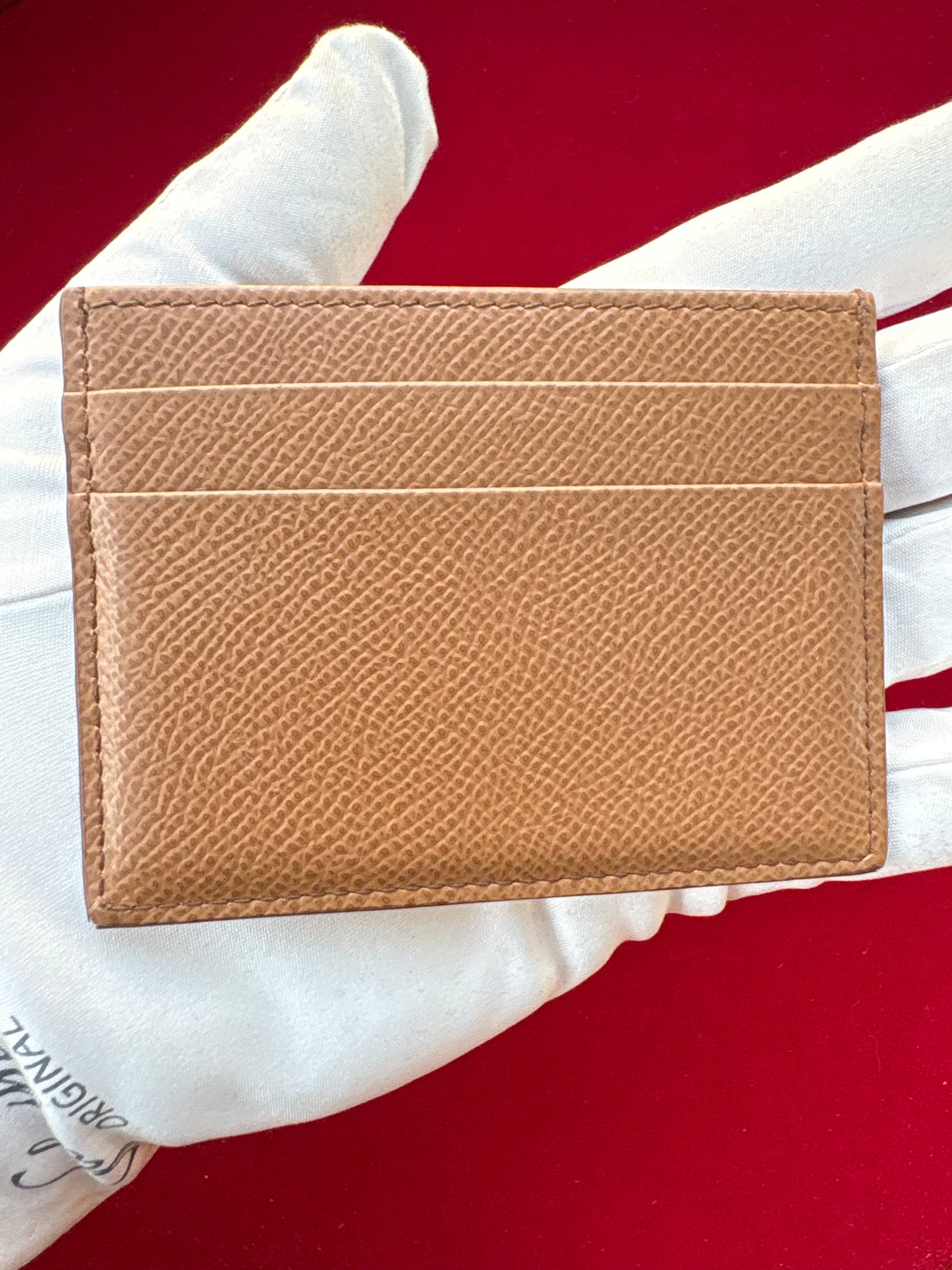 DOLCE & GABBANA LEATHER CARD HOLDER PREOWNED