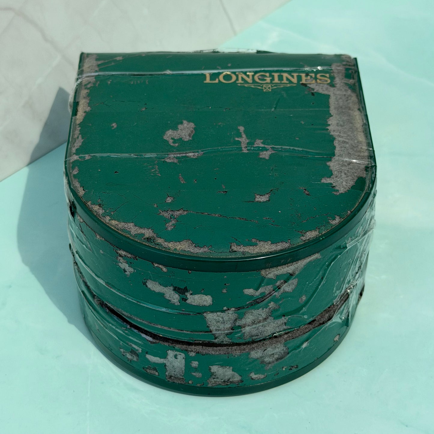 LONGINES ORIGINAL GREEN VINTAGE WATCH PRESENTATION BOX